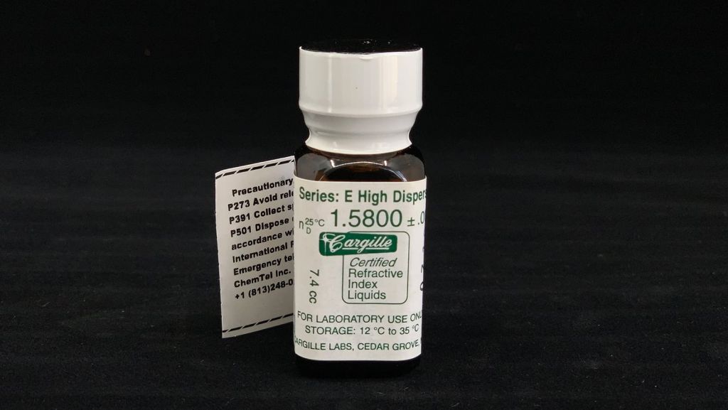 Certified Refractive Index Oil Scientific Instrument & Optical Sales